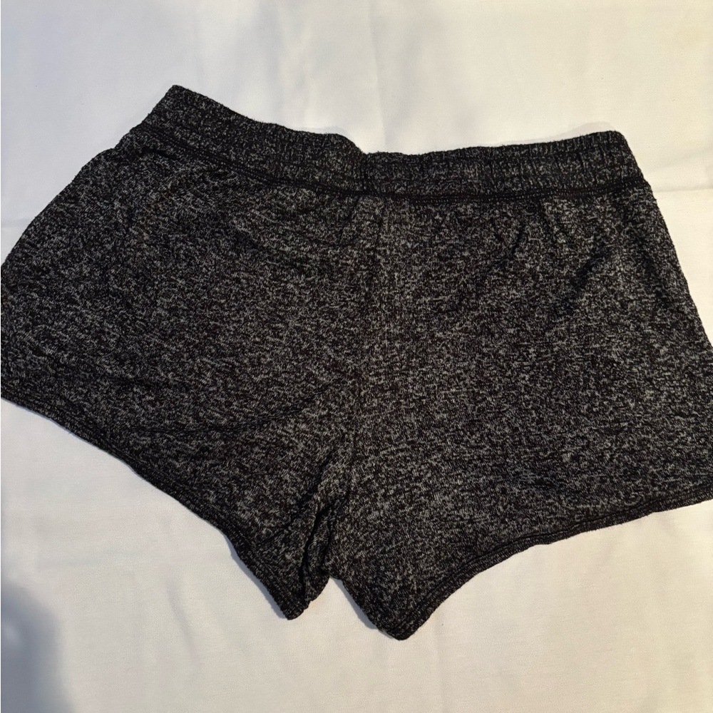PINK Victoria's Secret Black Heathered lounge wear shorts